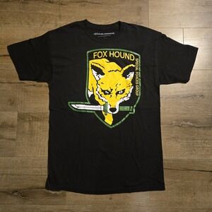 2010 Metal Gear Rising Fox Hound Graphic T Shirt Black Men's Medium Gaming Tee